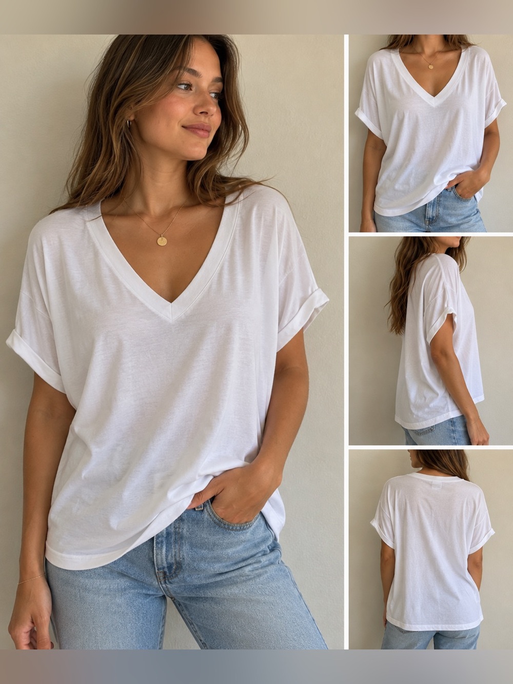 Tommy Bahama White V-Neck Dolman Sleeve Top Size XL